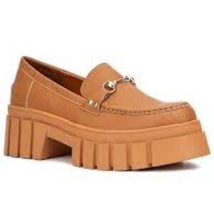 NWT - New York & Company Women's Seraphina Loafer Size 6 Cognac
